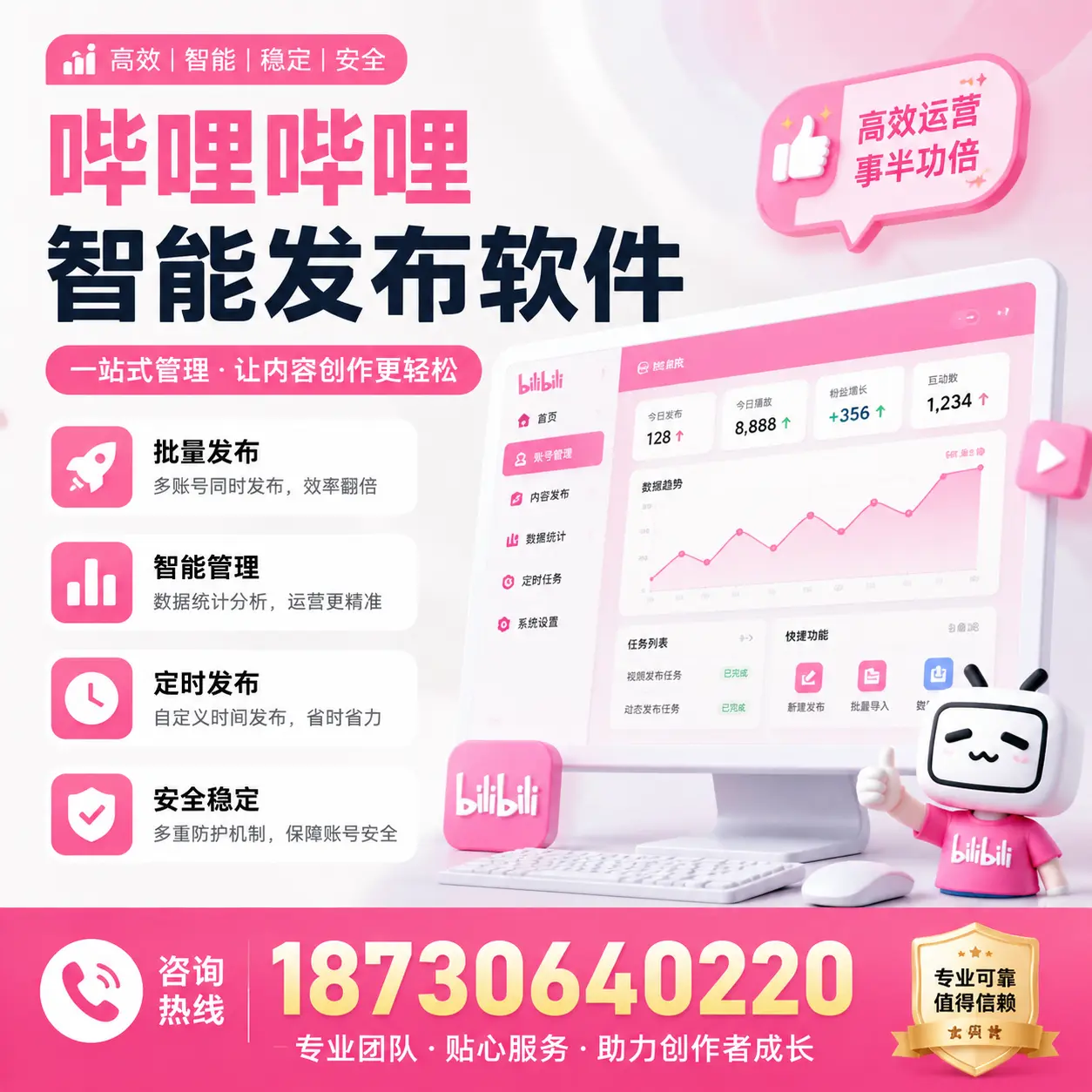 如何评估哔哩哔哩智能发布软件的ROI？阳江 企业必读